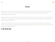 Tablet Screenshot of michelshawaii.com